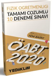2020 KPSS ÖABT Fizik Öğretmenliği Tamamı Çözümlü 10 Deneme Sınavı 