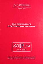 Bilgi Vermeden Dolayı Üçüncü Kişiye Karşı Sorumluluk