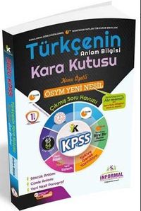 2020 KPSS Türkçenin Kara Kutusu Anlam Bilgisi 1. Cilt Çıkmış Sorular Konu Özetli Soru Bankası