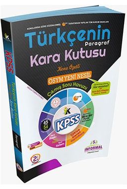 2020 KPSS Türkçenin Kara Kutusu Paragraf Konu Özetli Çözümlü Soru Bankası