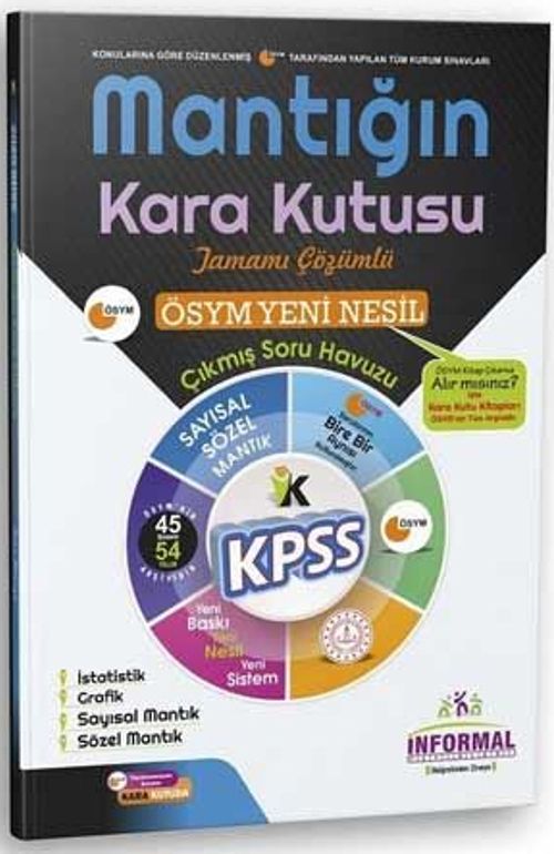 2020 KPSS Mantığın Kara Kutusu Çıkmış Sorular Soru Bankası Çözümlü 