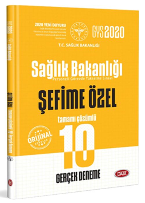 2020 Sağlık Bakanlığı ve Bağlı Kuruluşları Görevde Yükselme Sınavı Şefime Özel Tamamı Çözümlü 10 Gerçek Deneme