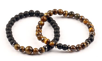 Kaplan Gözü Oniks Doğal Taş Bileklikler (ÇKS-58)