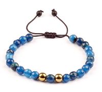 Mavi Akik Doğal Taş Bileklik (MAG-03)