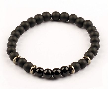 Siyah Mat Oniks Doğal Taş Bileklik (SSO-04)