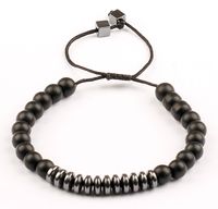 Siyah Mat Oniks Doğal Taş Bileklik (SOS-36)