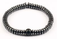 Silindir Hematit Doğal Taş Bileklik (SHS-23)