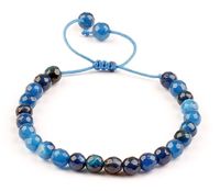 Mavi Akik Doğal Taş Bileklik (MA-24)