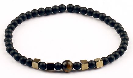 Siyah Mat Oniks Doğal Taş Bileklik (SKU-29)