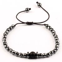 Fasetli Hematit Doğal Taş Bileklik (FHS-30)