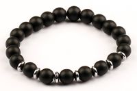 Siyah Mat Oniks Doğal Taş Bileklik (SMS-11)