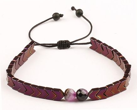 Çavuş Hematit Doğal Taş Bileklik (MÇH-44)