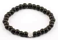 Siyah Mat Oniks Doğal Taş Bileklik (SOH-13)