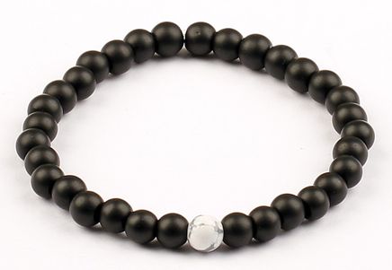 Siyah Mat Oniks Doğal Taş Bileklik (SOH-13)