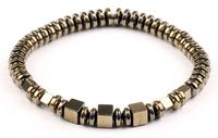 Silindir Hematit Doğal Taş Bileklik (SUB-21)
