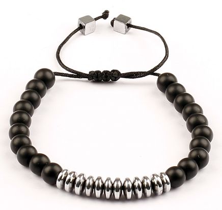 Siyah Mat Oniks Doğal Taş Bileklik (SSH-22)