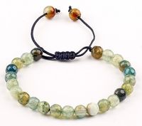 Yeşil Akik Doğal Taş Bileklik (YA-49)