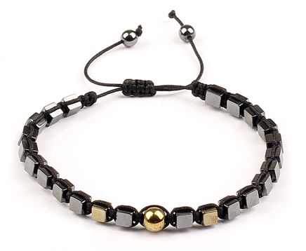 Ufak Küp Hematit Doğal Taş Bileklik (UKH-50)