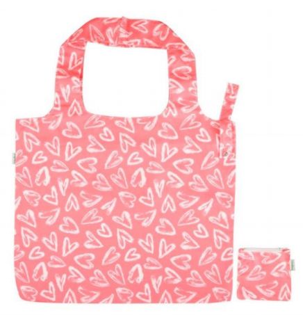 Askılı Bez Çanta - Kalpler (135)