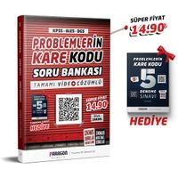 2020 Problemlerin KareKodu KPSS-ALES-DGS Tamamı Video Çözümlü Soru Bankası + 5 Deneme Hediye