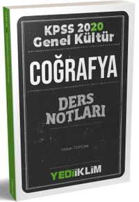 2020 KPSS Genel Kültür Coğrafya Ders Notları