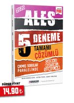 2020 ALES Çıkması Muhtemel Sorularla Tamamı Çözümlü 5 Deneme