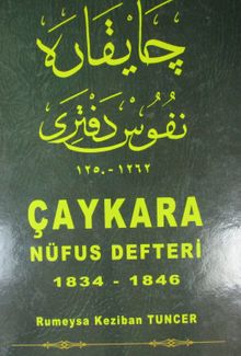 Çaykara Nüfus Defteri (1834-1846)