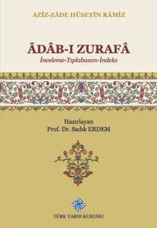 Adab-ı Zurafa (İnceleme-Tıpkıbasım-İndeks)