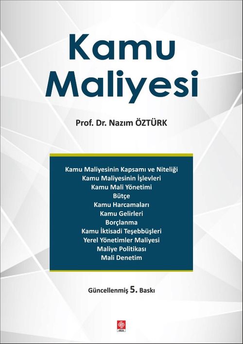 Kamu Maliyesi / Prof.Dr.Nazım Öztürk