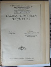 Çağdaş Pedagojiden Seçmeler Kod: 11-C-28