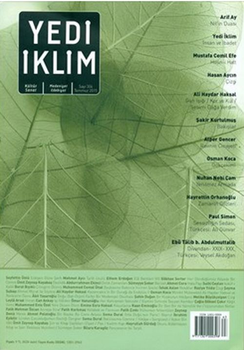 7edi İklim Sayı:304 Temmuz 2015 Kültür Sanat Medeniyet Edebiyat Dergisi