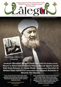 Lalegül Aylık İlim Kültür ve Fikir Dergisi Sayı:30 Ağustos 2015