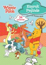 Winnie The  Pooh Kuyruk Peşinde Çıkartmalı Boyama Kitabı 