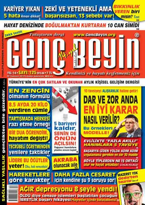 Genç Beyin Yıl:14 Sayı:125 - 2015