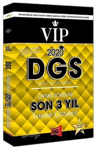 2020 DGS VIP Çıkmış Sorular Son 3 Yıl Çözümlü