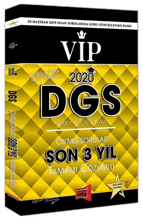 2020 DGS VIP Çıkmış Sorular Son 3 Yıl Çözümlü