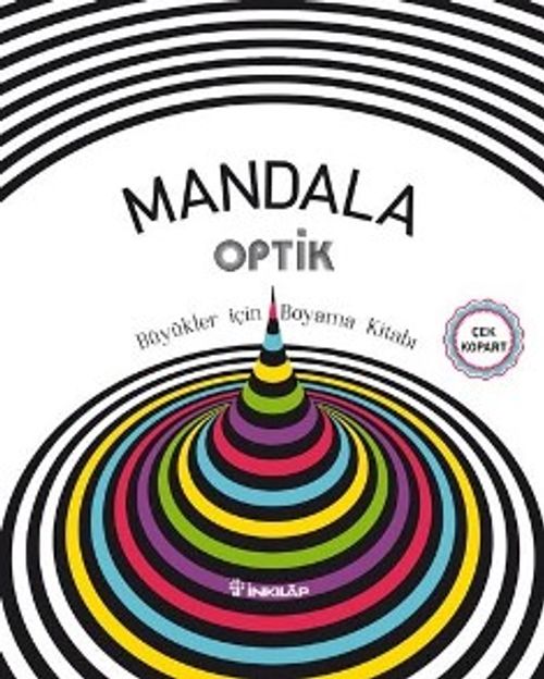 Mandala - Optik Büyükler İçin Boyama Kitabı