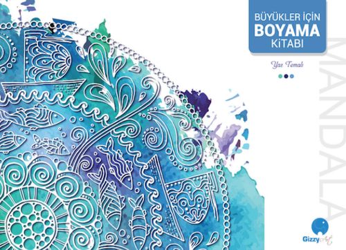Büyükler İçin Boyama Kitabı Mavi - Yaz Temalı