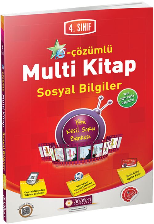 4. Sınıf e-Çözümlü Multi Kitap Sosyal Bilgiler