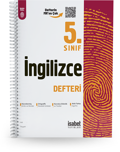 5. Sınıf İngilizce Ders Defteri