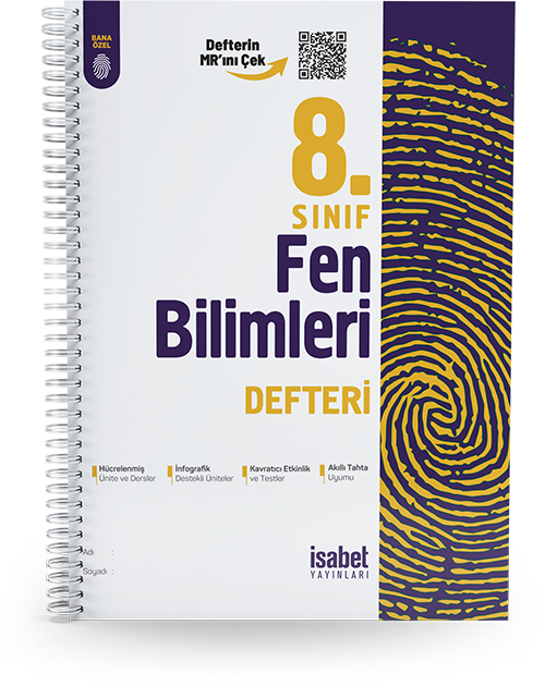 8. Sınıf Fen Bilimleri Ders Defteri