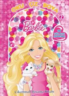 Barbie Oku Çiz Boya 2 / Çıkartmalı Boyama