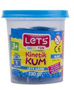 Lets Kinetik Kum 130 gr. Mavi Plastik Kutu(3304)