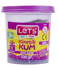 Lets Kinetik Kum 130 gr. Mor Plastik Kutu(3311)