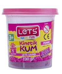 Lets Kinetik Kum 130 gr. Pembe Plastik Kutu(3328)