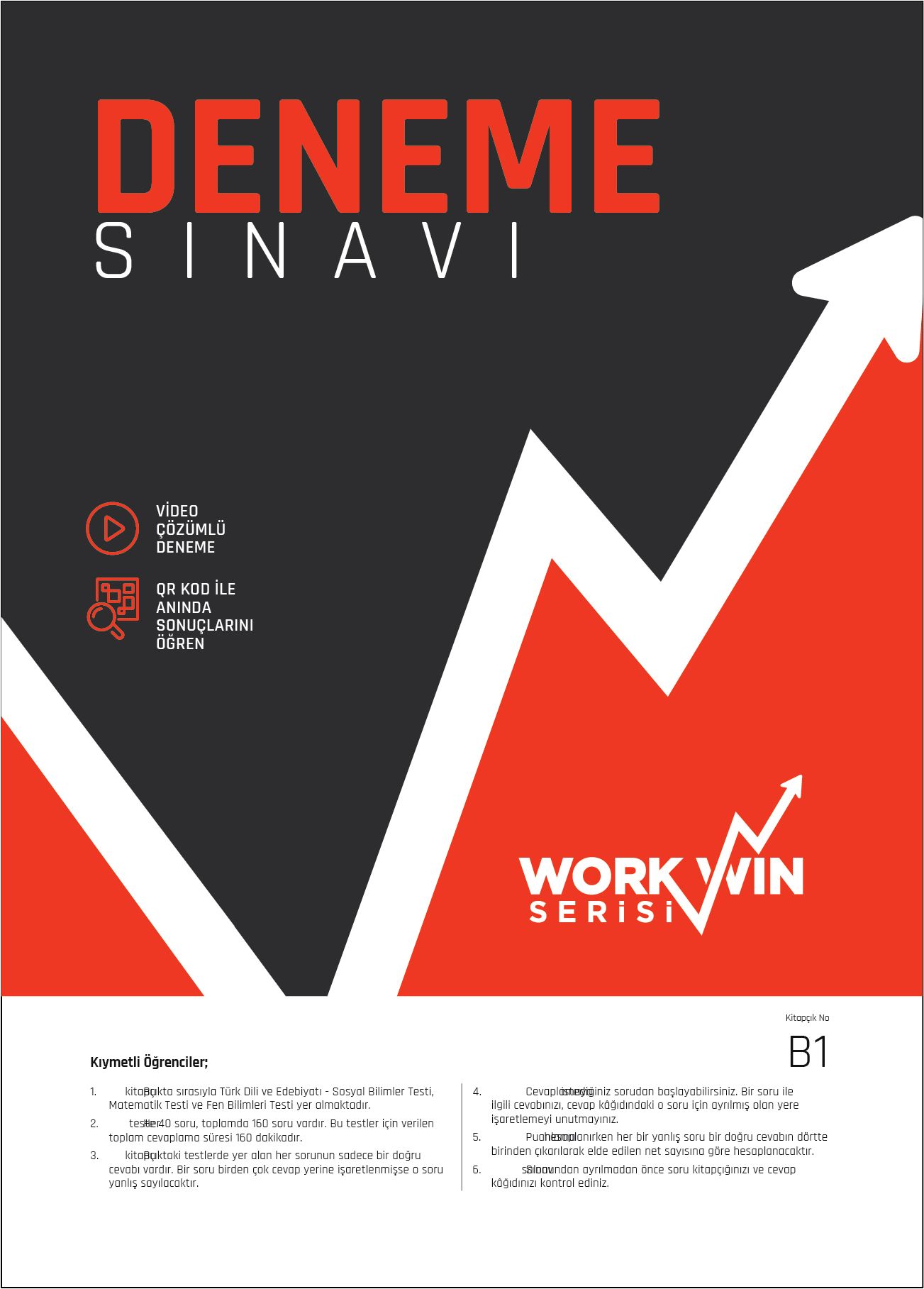 8. Sınıf Workwin LGS Deneme 1 (Sayısal-Sözel) (Kolektif ) Fiyatı
