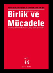 Birlik ve Mücadele Dergisi Sayı:30 Eylül 2015
