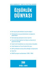 Özgürlük Dünyası / Aylık Sosyalist Teori ve Politika Dergisi / Eylül 2015 Sayı:268
