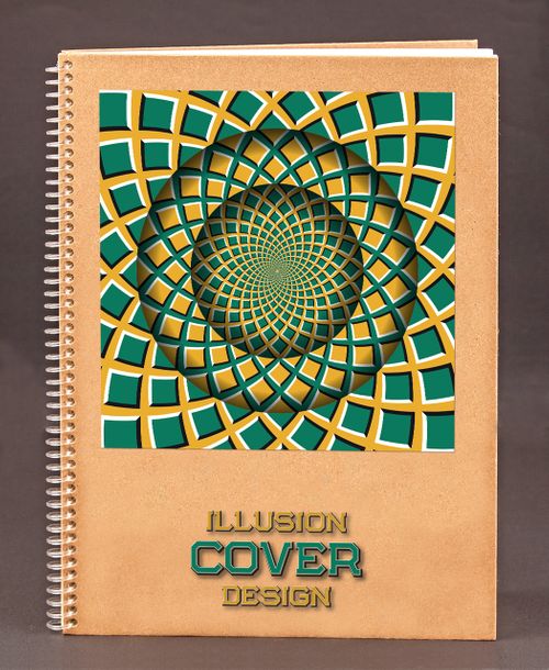 Bookinzi Okul Defteri (Taslamalı) 80gr. 70 yaprak A4 Çizgili - Optik İllüzyon Serisi - 04