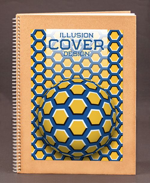Bookinzi Okul Defteri (Taslamalı) 80gr. 70 yaprak A4 Çizgili - Optik İllüzyon Serisi - 08